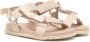 Fendi Kids Sandalen met klittenband Beige - Thumbnail 1
