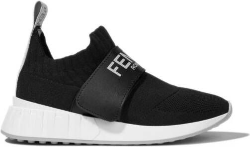 Fendi Kids Sneakers met logoprint Zwart