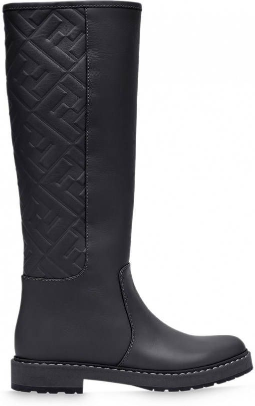 Fendi Laarzen met FF reliëf Zwart - Schoenen.nl