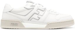 FENDI Match leren sneakers met FF-logo applicatie Wit