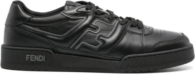 FENDI Match leren sneakers Zwart