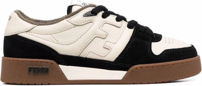 FENDI Match low-top sneakers Beige