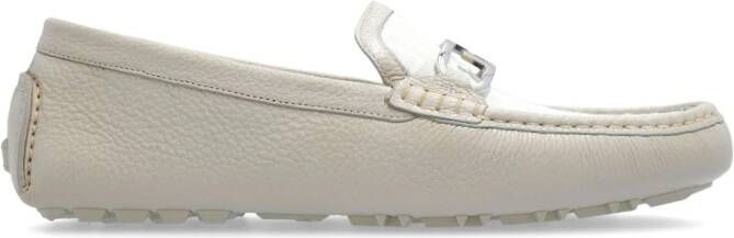 FENDI O'Lock leren loafers Beige