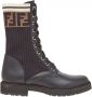 FENDI Rockoko-combat boots Zwart - Thumbnail 1