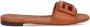 FENDI Baguette leren slippers Bruin - Thumbnail 1