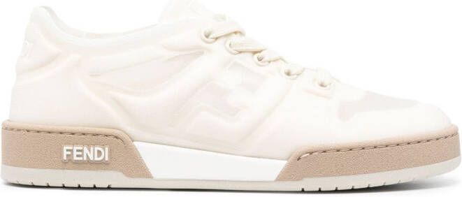 FENDI Sneakers met logo reliëf Beige