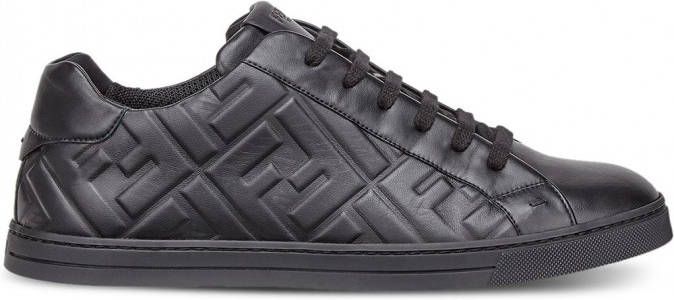 Fendi Sneakers met logo reliëf Zwart - Schoenen.nl