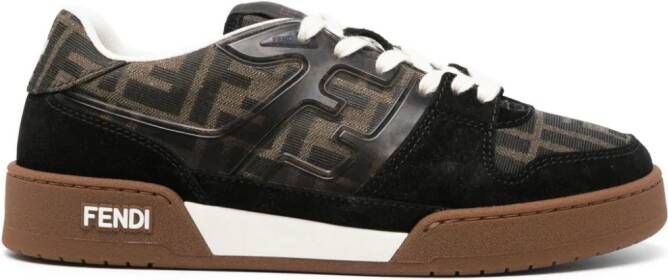 FENDI Zucca sneakers met vlakken Zwart