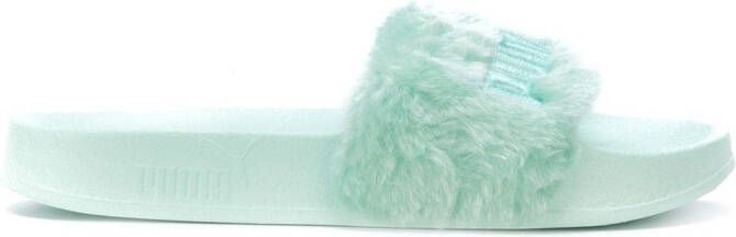 Fenty X Puma bontharige zwembadglijbanen Groen