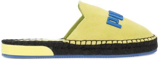 Fenty X Puma embroidered logo flat espadrilles Grijs