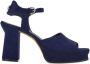 Ferragamo Sandalen met plateauzool Blauw - Thumbnail 1