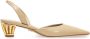 Ferragamo Alyssa slingback pumps met kooihak Beige - Thumbnail 1