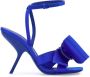 Ferragamo Aveline sandalen met asymmetrische strik Blauw - Thumbnail 1