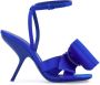 Ferragamo Aveline sandalen met asymmetrische strik Blauw - Thumbnail 1