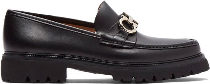 Ferragamo Bleecker Gancini loafers Zwart