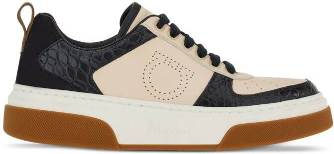Ferragamo Cassina low-top sneakers Zwart