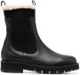 Ferragamo Chelsea laarzen gevoerd met wol Zwart - Thumbnail 1