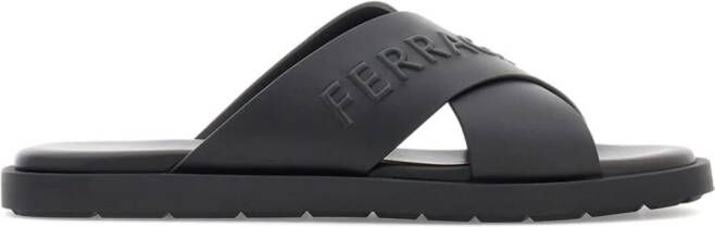 Ferragamo Leren sandalen Zwart