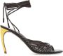 Ferragamo Sandalen met gebogen hak Bruin - Thumbnail 1