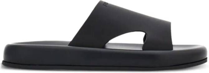 Ferragamo cut-out leather sandals Zwart