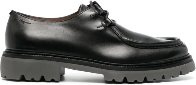 Ferragamo Derby veterschoenen Zwart