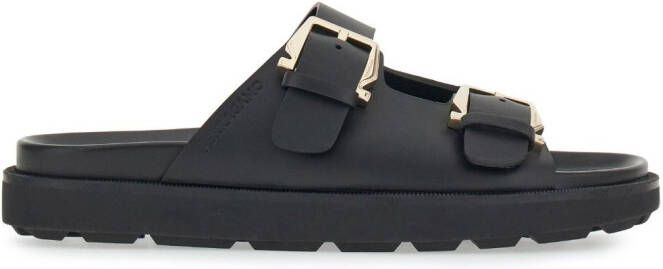 Ferragamo Sandalen met dubbele gesp Zwart