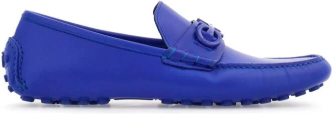 Ferragamo Driver leren loafers Blauw