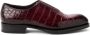Ferragamo Oxford schoenen met krokodillenleer-effect Rood - Thumbnail 1