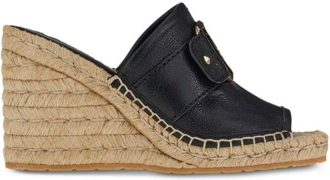 Ferragamo Espadrilles met logoplakkaat Zwart
