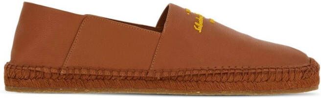 Ferragamo Espadrilles met logoprint Bruin