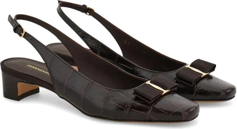 Ferragamo 30mm Vara pumps Bruin