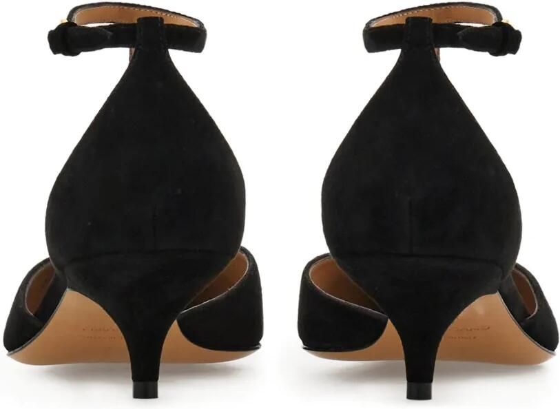 Ferragamo 40 mm pumps met T-bandje en gesp Zwart - Foto 4