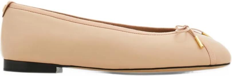 Ferragamo ballet flat with bow detail Beige