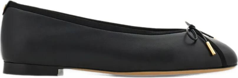 Ferragamo ballet flat with bow detail Zwart