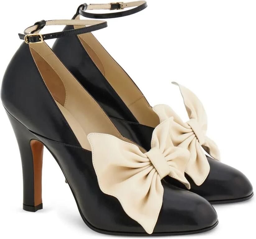 Ferragamo Bella 1928 leren pumps Zwart