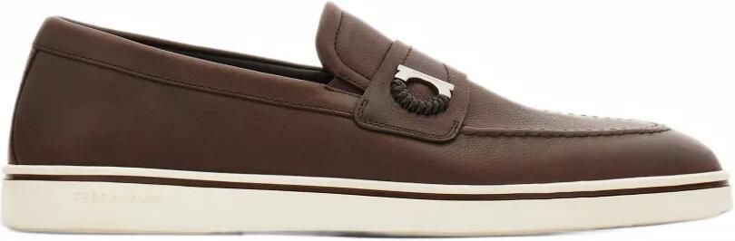 Ferragamo boat-shoe loafers with Gancini ornament Bruin