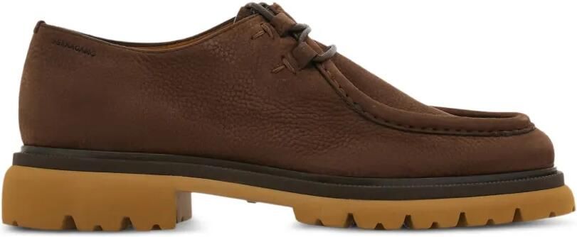 Ferragamo Chunky veterschoenen Bruin