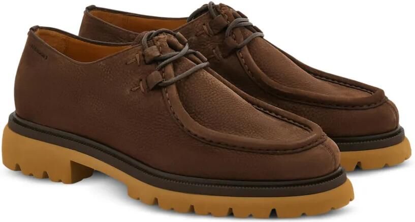 Ferragamo Chunky veterschoenen Bruin - Foto 5