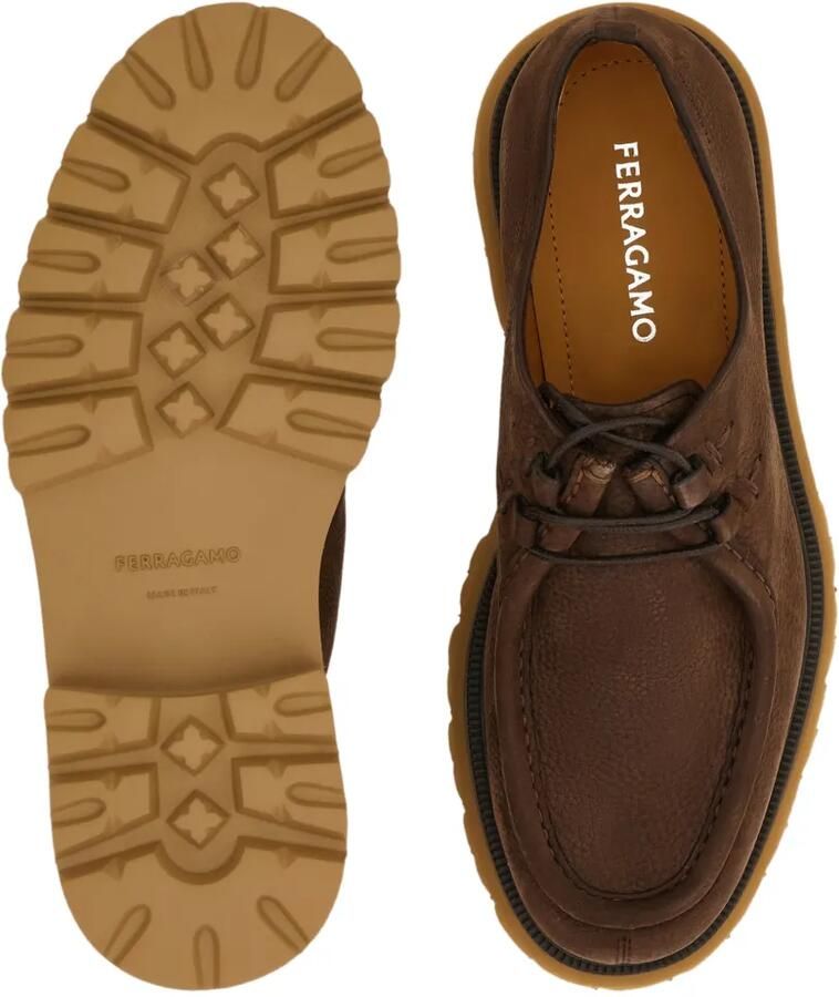 Ferragamo Chunky veterschoenen Bruin - Foto 3