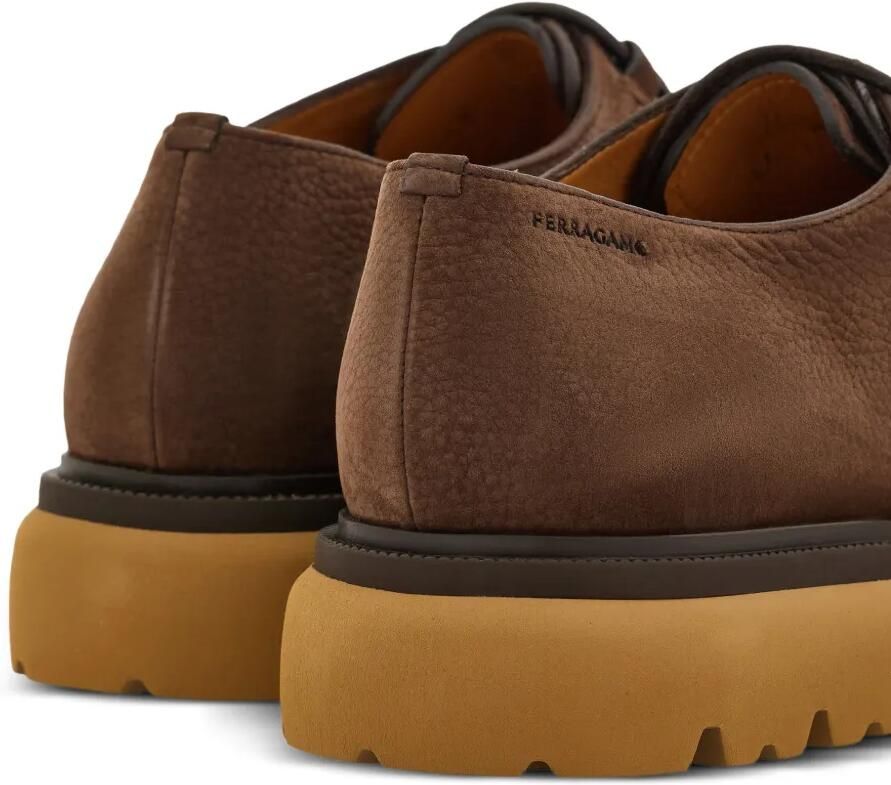 Ferragamo Chunky veterschoenen Bruin - Foto 2