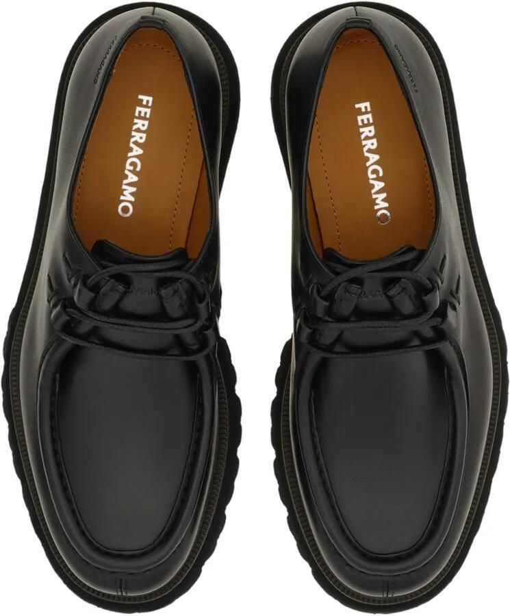 Ferragamo Chunky veterschoenen Zwart - Foto 3