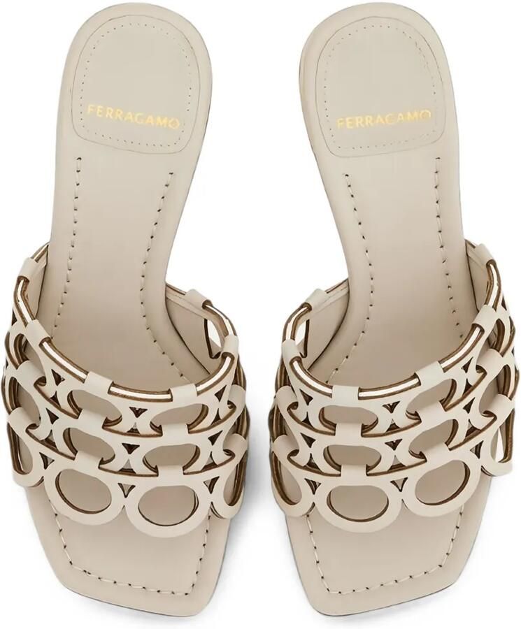 Ferragamo Sandalen met uitgesneden detail Beige - Foto 2