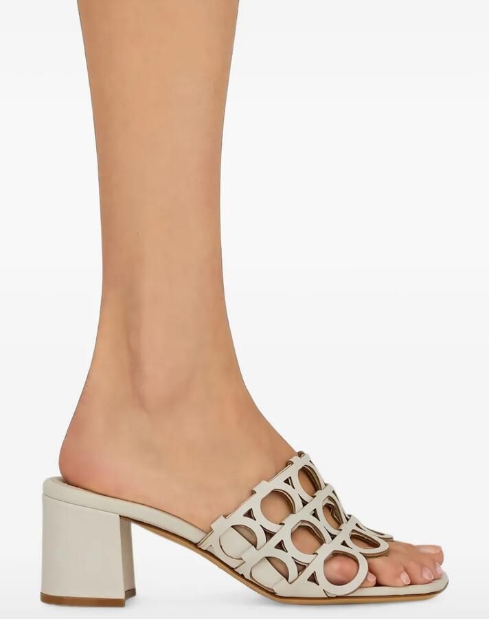 Ferragamo Sandalen met uitgesneden detail Beige - Foto 4