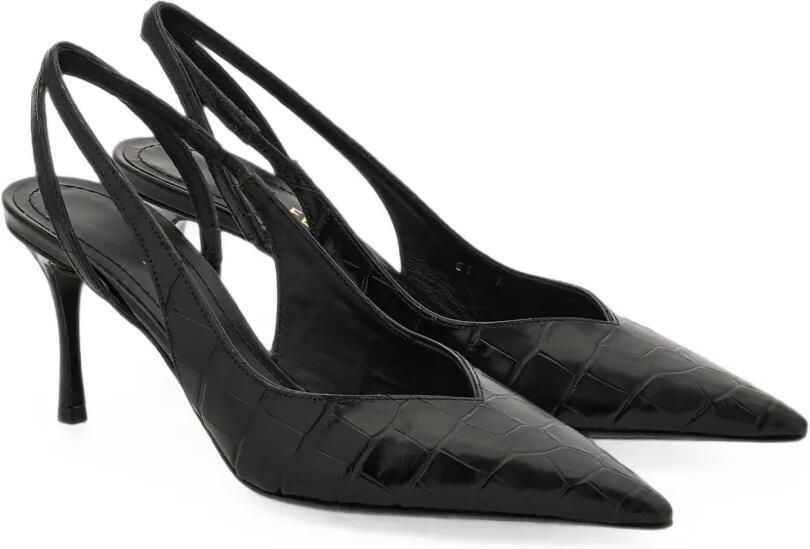 Ferragamo Slingback tas met hak Zwart - Foto 5