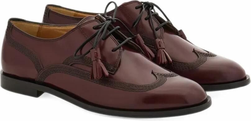 Ferragamo Derby veterschoenen Rood - Foto 2