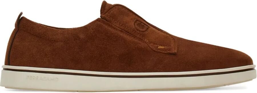 Ferragamo Derby slip-on schoenen Bruin