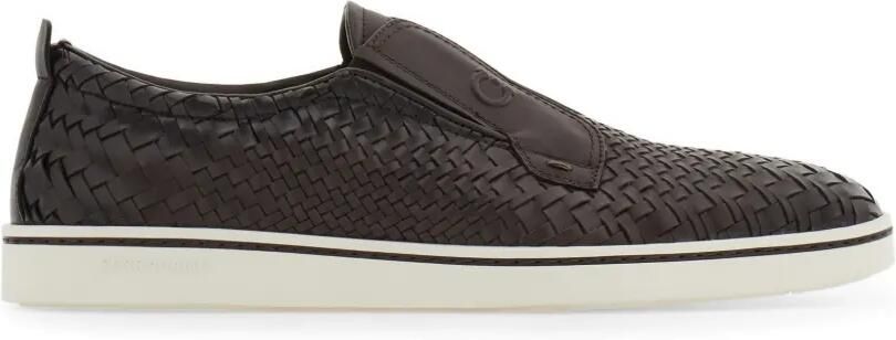Ferragamo Derby slip-on schoenen Bruin