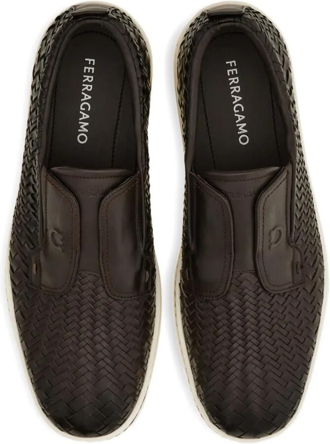Ferragamo Derby slip-on schoenen Bruin - Foto 4