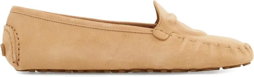 Ferragamo Driver loafers met Gancini-detail Beige