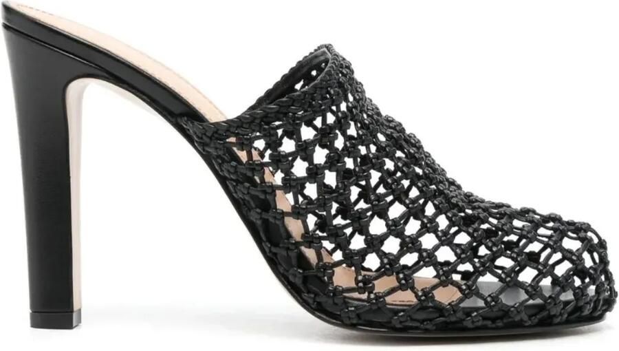 Ferragamo Ella muiltjes met hoge hak Zwart